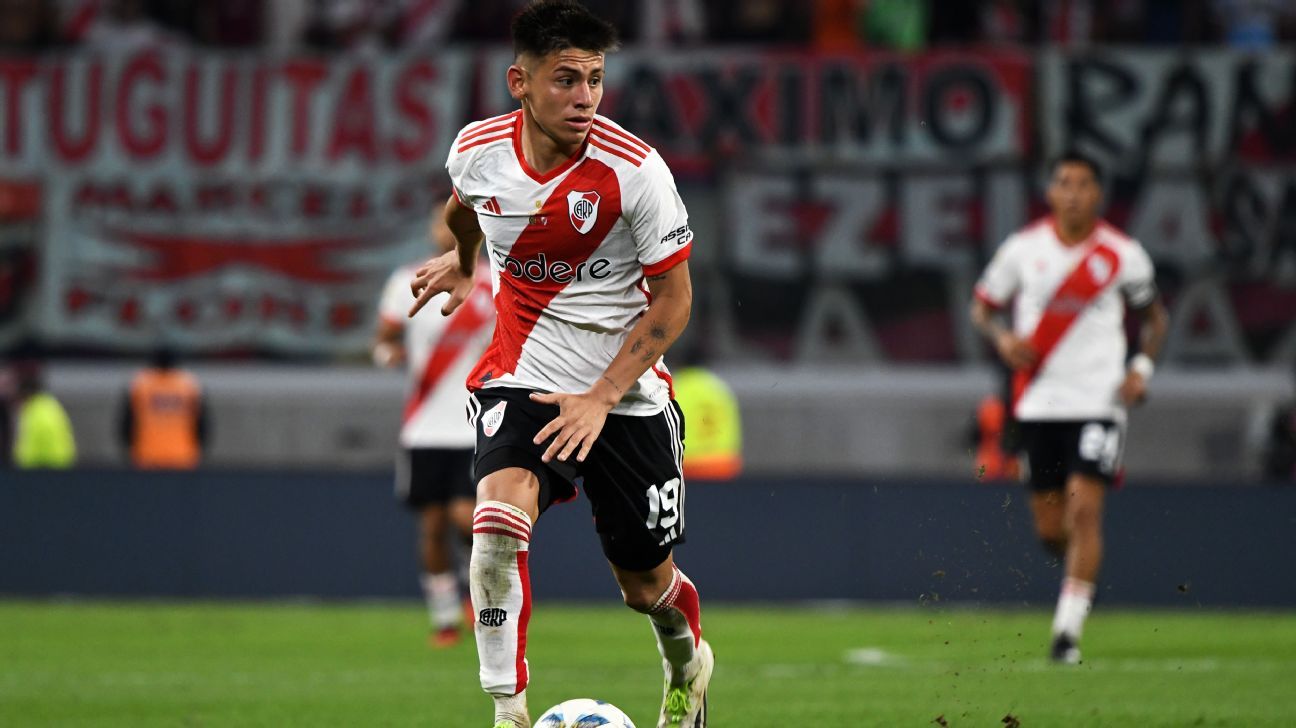 Claudio Echeverri joins Man City squad ending River Plate loan