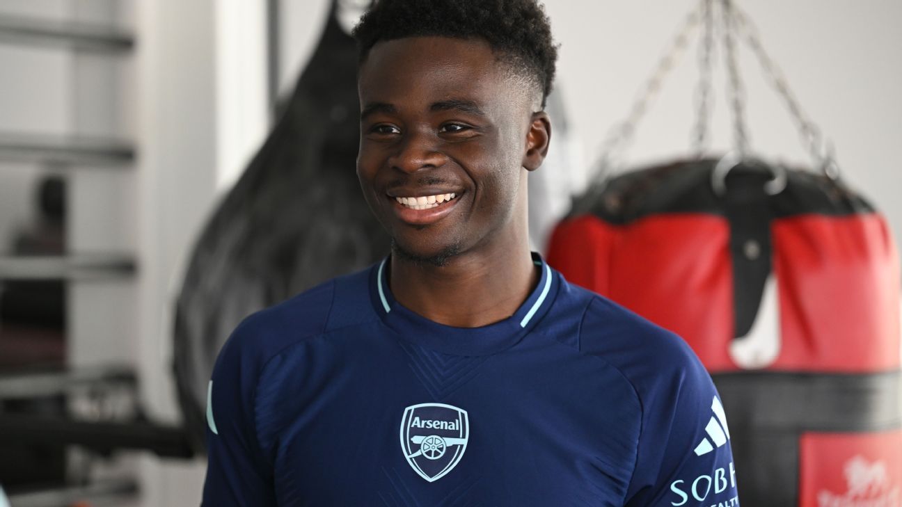 Arsenal expect Bukayo Saka, Gabriel Martinelli back in April