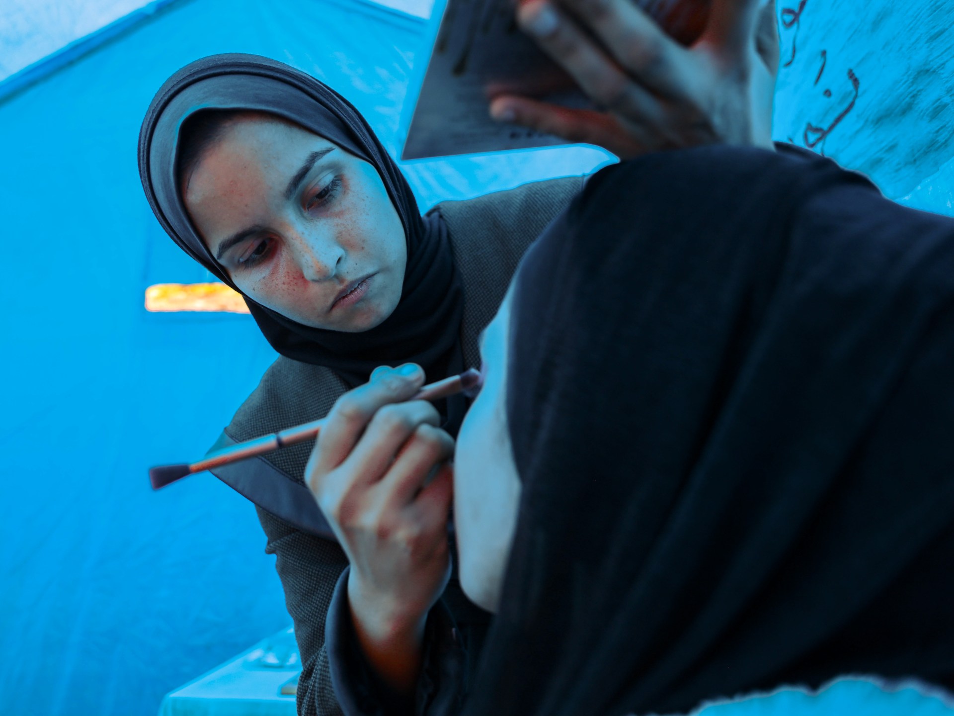 Beauty in Gaza: Noor’s tent salon in the rubble | Israel-Palestine conflict