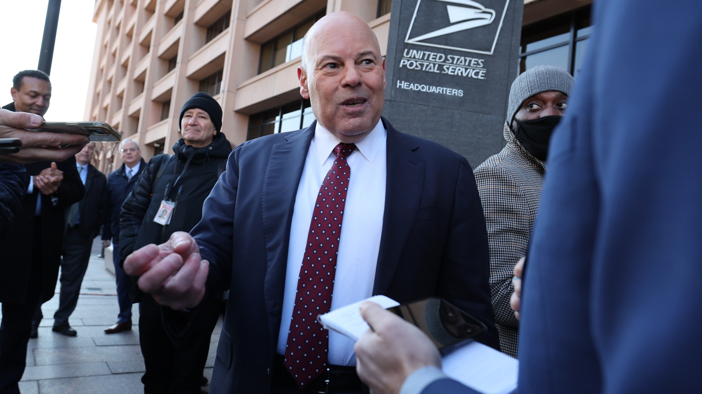 USPS Postmaster General Louis DeJoy steps down : NPR