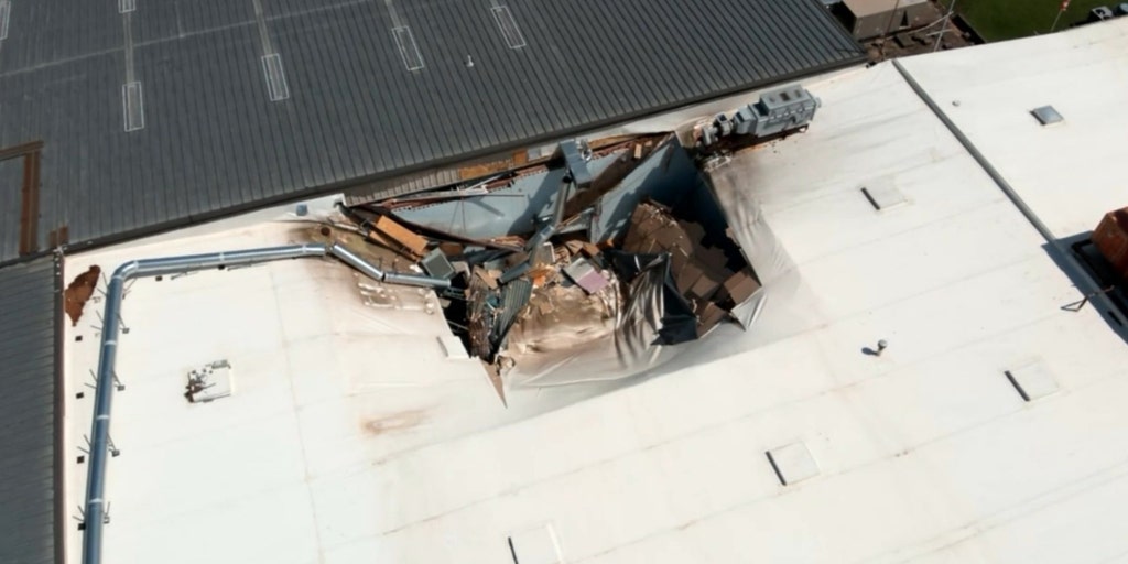 4 hurt in Georgia roof collapse as severe storms pummel a dozen states Friday