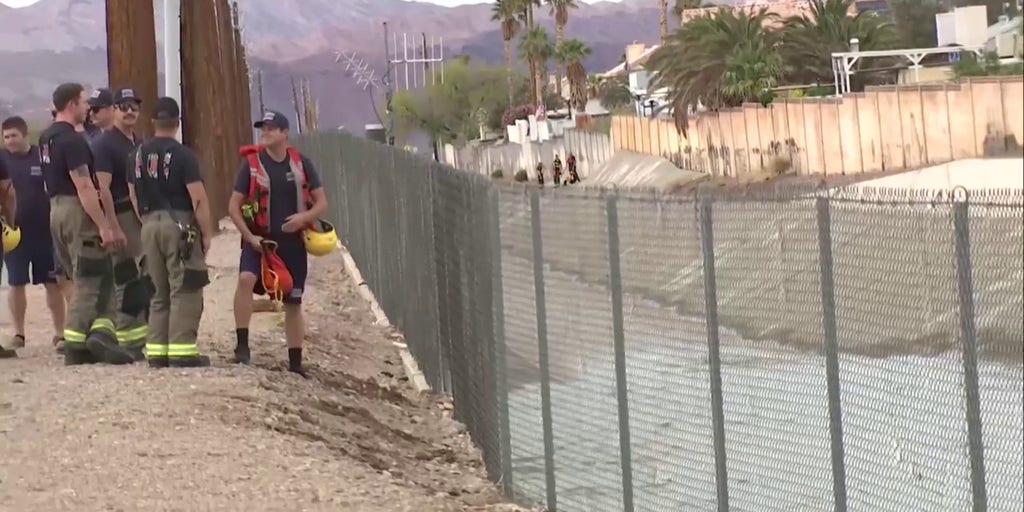 Las Vegas shatters rainfall record as police search for man swept away in Nevada