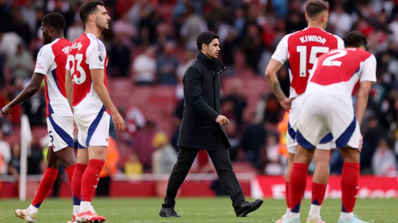 Mikel Arteta: Arsenal must use ‘rage’ over Bournemouth loss vs. PSG