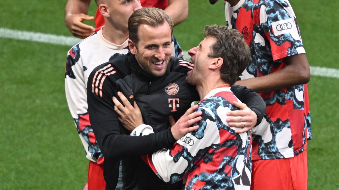 Harry Kane’s trophy drought ends as Bayern Munich win Bundesliga
