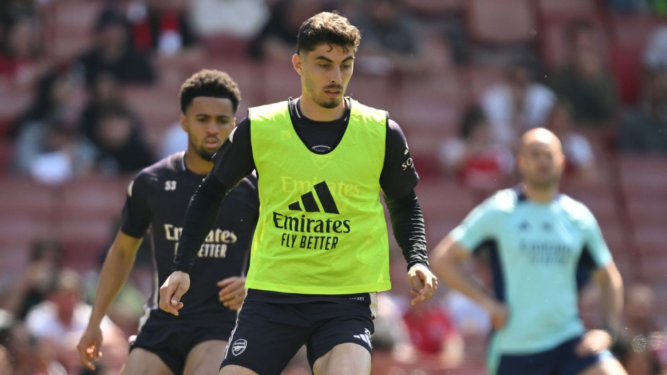 Arsenal’s Mikel Arteta: Kai Havertz transformed body during injury