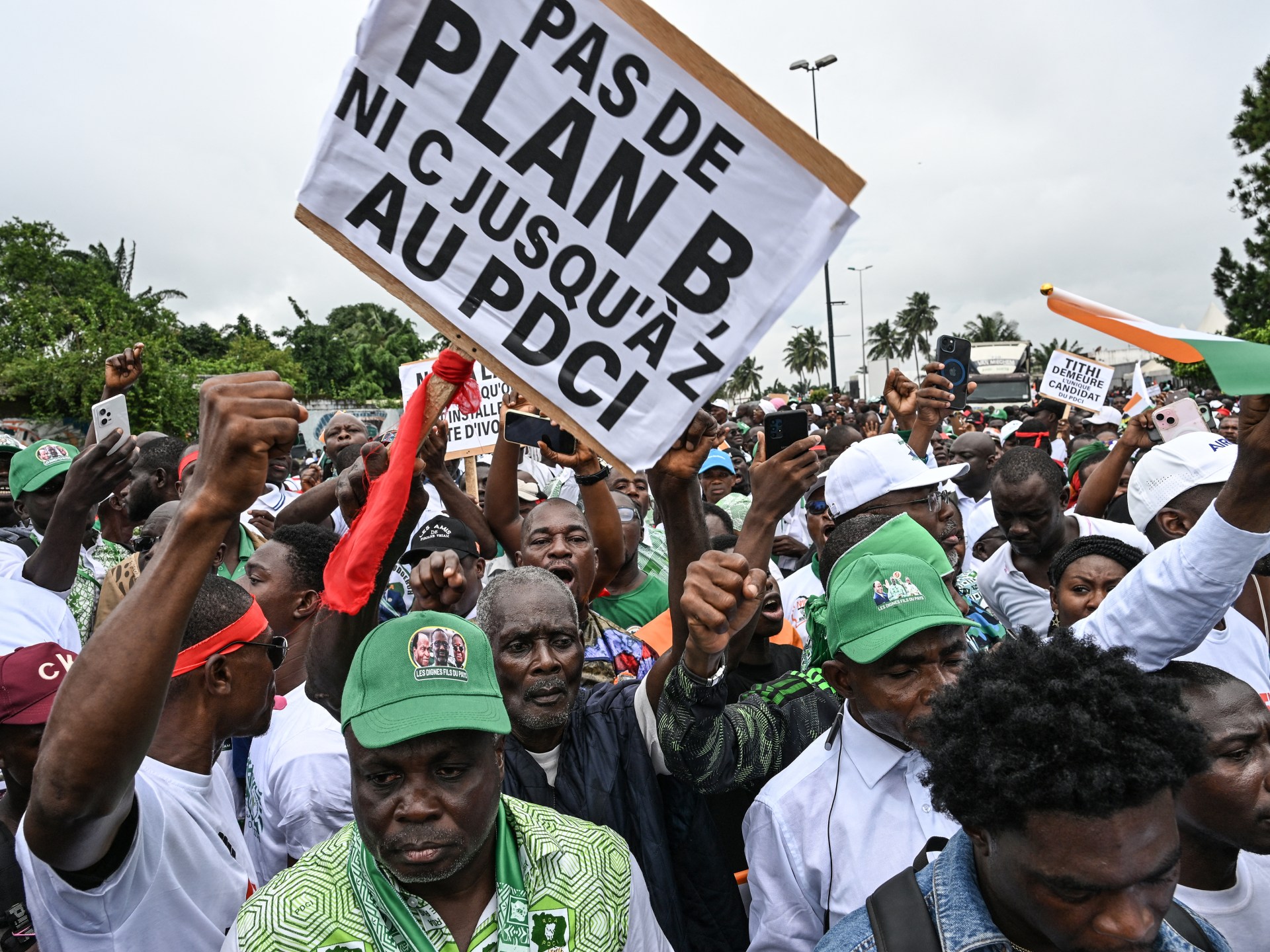 ‘Thithi president!’: Supporters rally for banned Ivorian opposition hopeful | Politics News