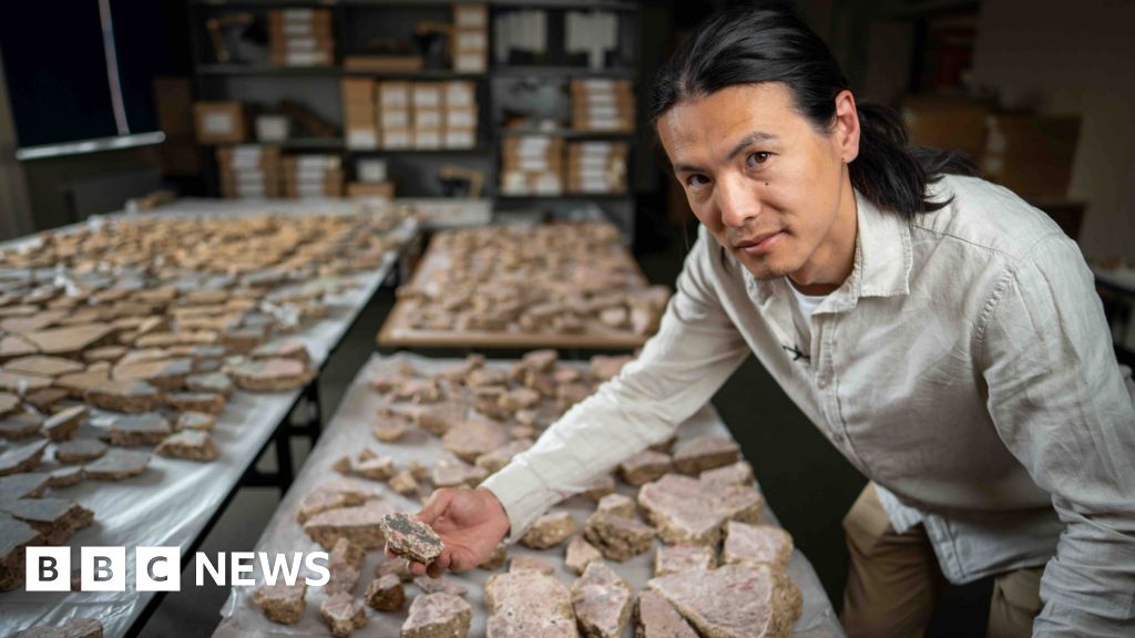 Huge archaeological puzzle reveals Roman London frescoes