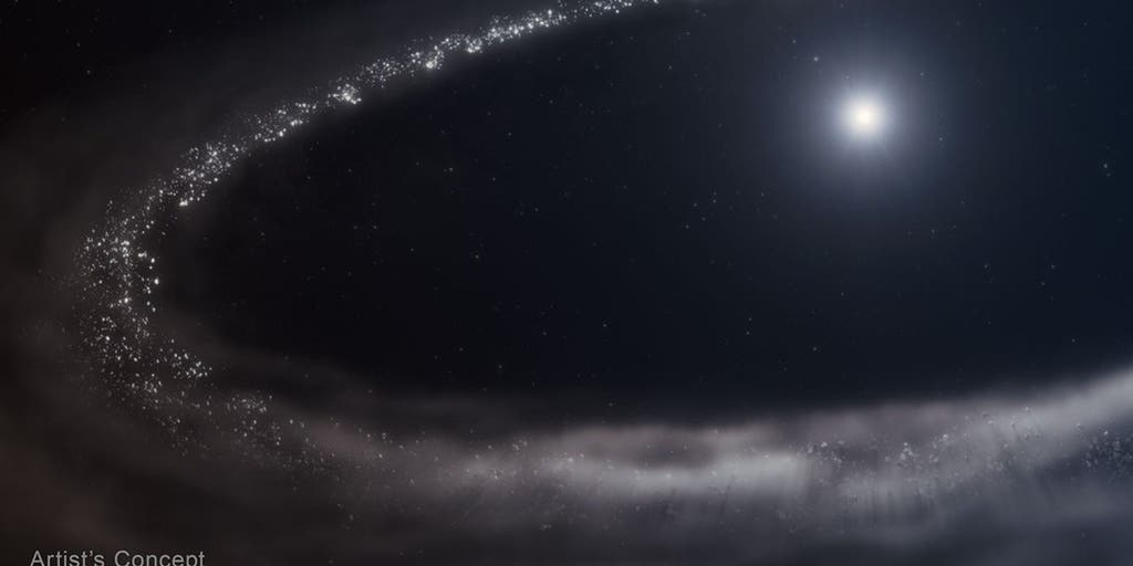 Is there frozen water just floating around in outer space like ‘dirty snowballs’?