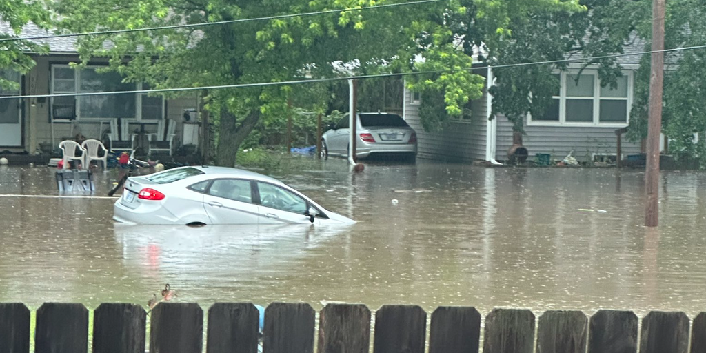 Flash flooding strikes Kansas with water rescues around Wichita