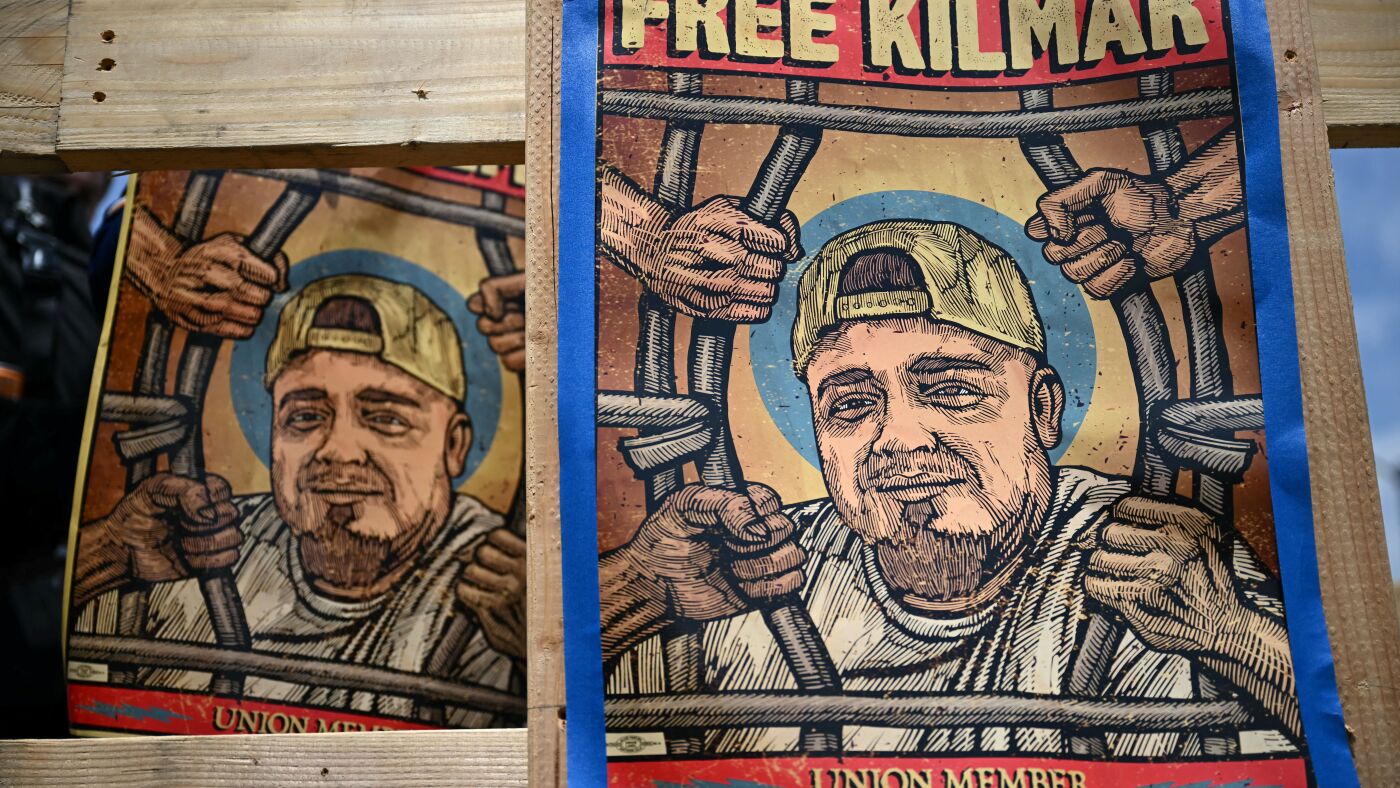 Abrego Garcia can be released but ICE may be waiting in the wings : NPR