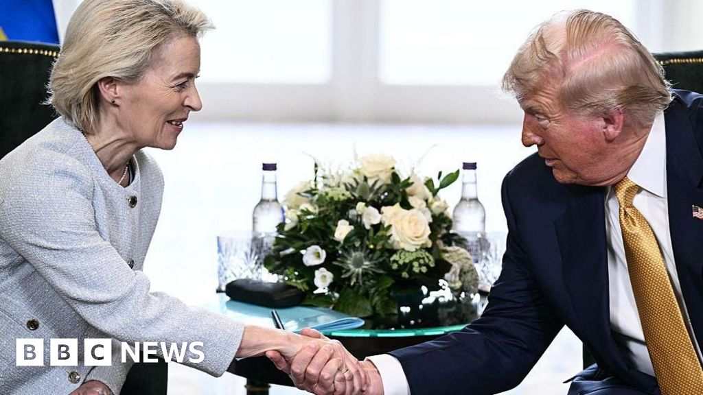 Donald Trump agrees trade lead with EU president after round of golf at Turnberry