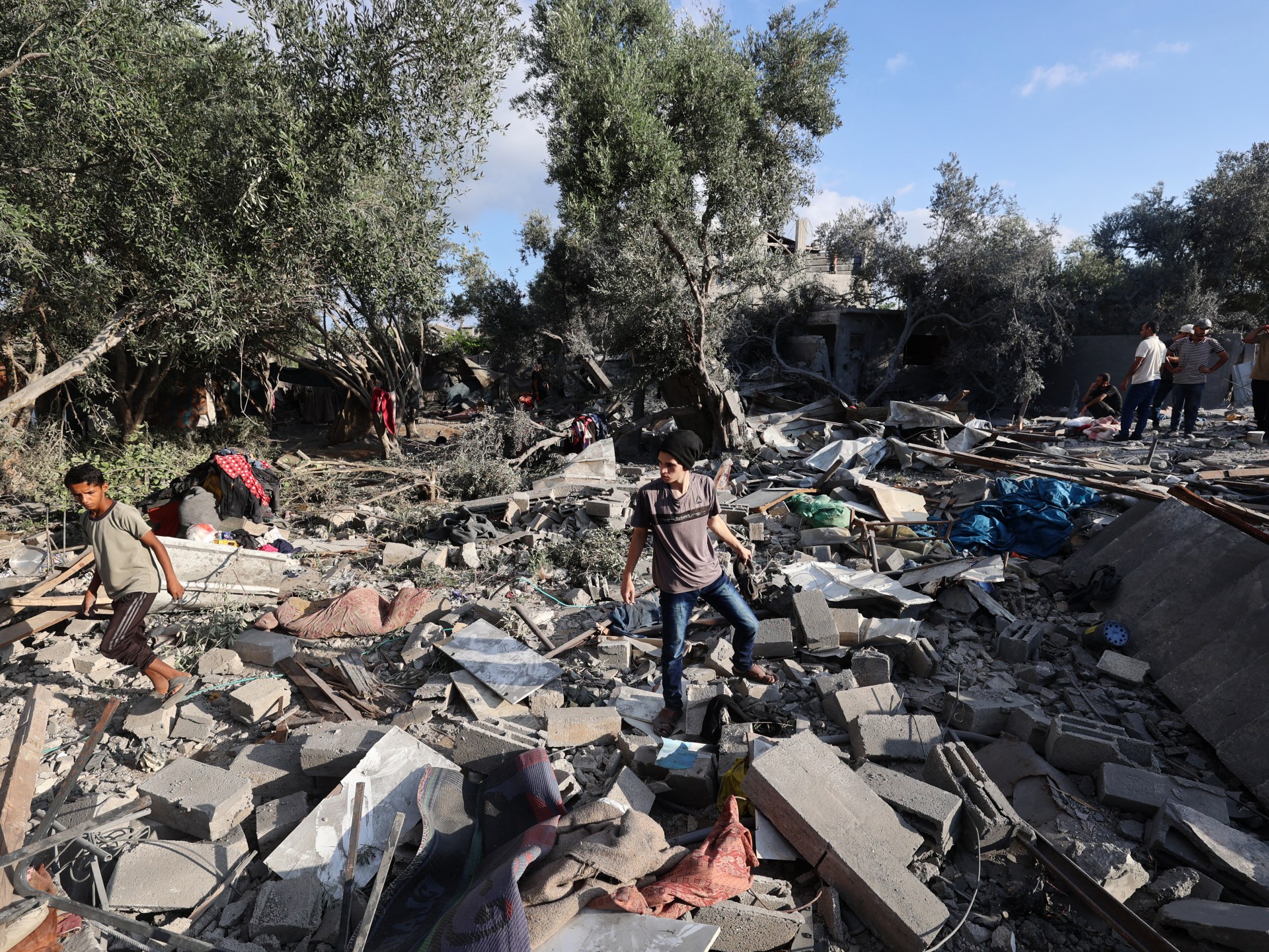 Children collecting water among 59 Palestinians killed by Israel in Gaza | Israel-Palestine conflict News