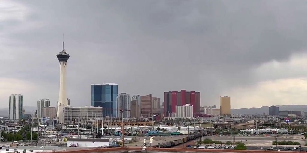 Intense windstorm sweeps through Las Vegas, creating dust storm and knocking out power