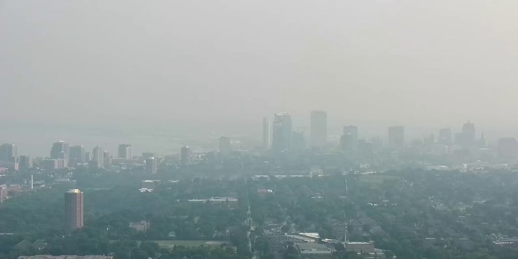 Wildfire smoke leads to air quality issues for 160 million from Midwest to Northeast