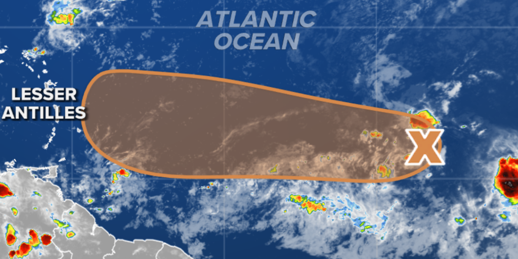 Invest 91L enters less favorable environment for development