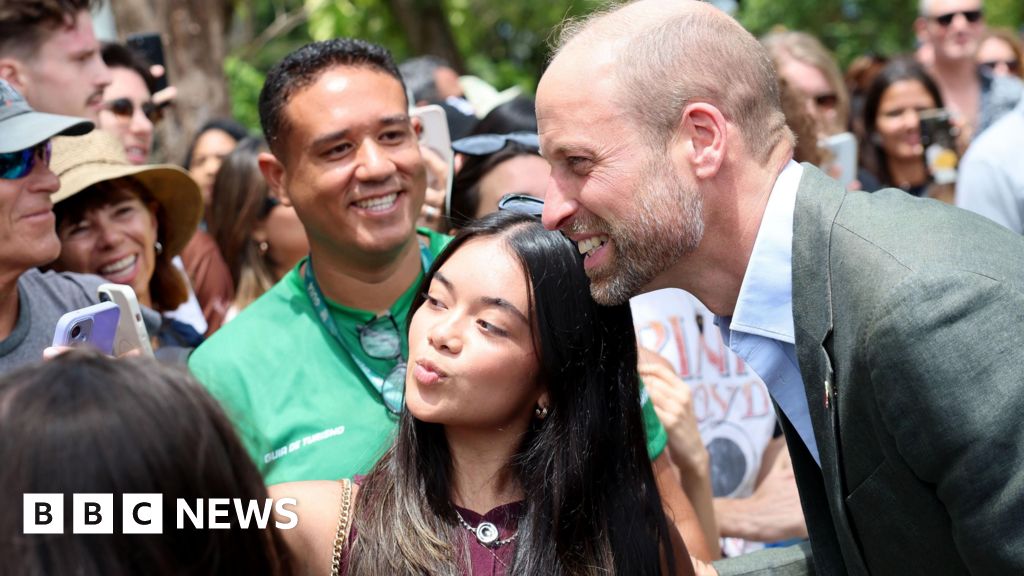 Prince William in Rio at start of Brazil visit for COP30 and Earthshot Prize