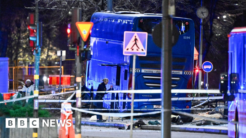 Several killed after bus crashes into bus stop in Stockholm