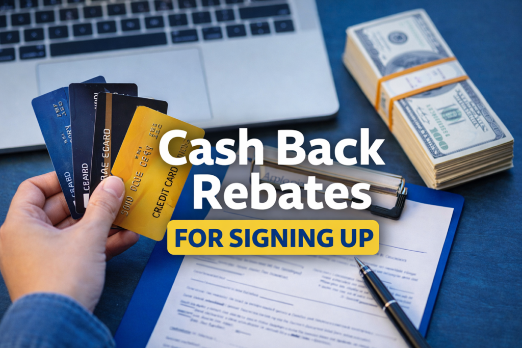 Best Ways to Get Cash Back Rebates for Signing Up